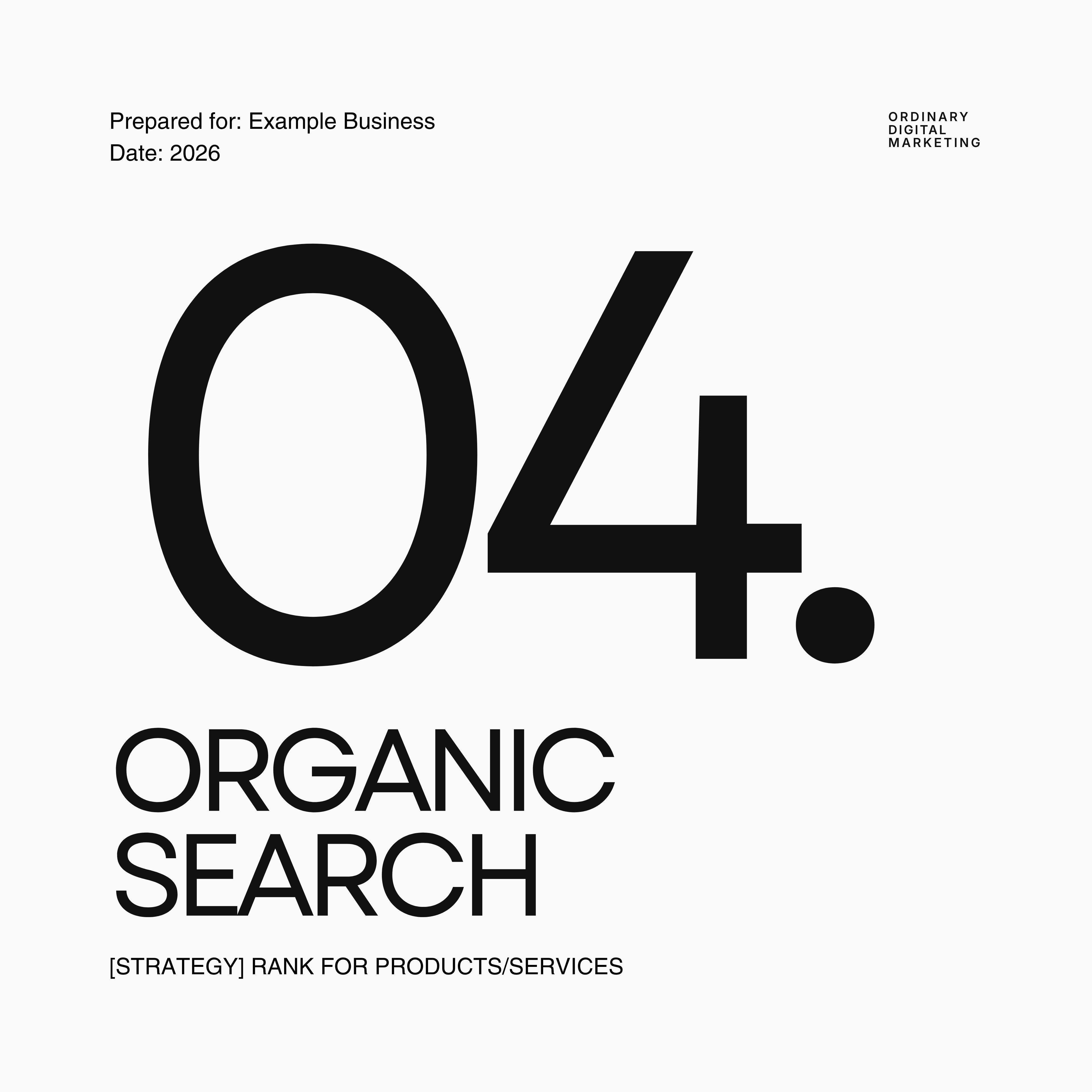 04. Rank For Products/Services